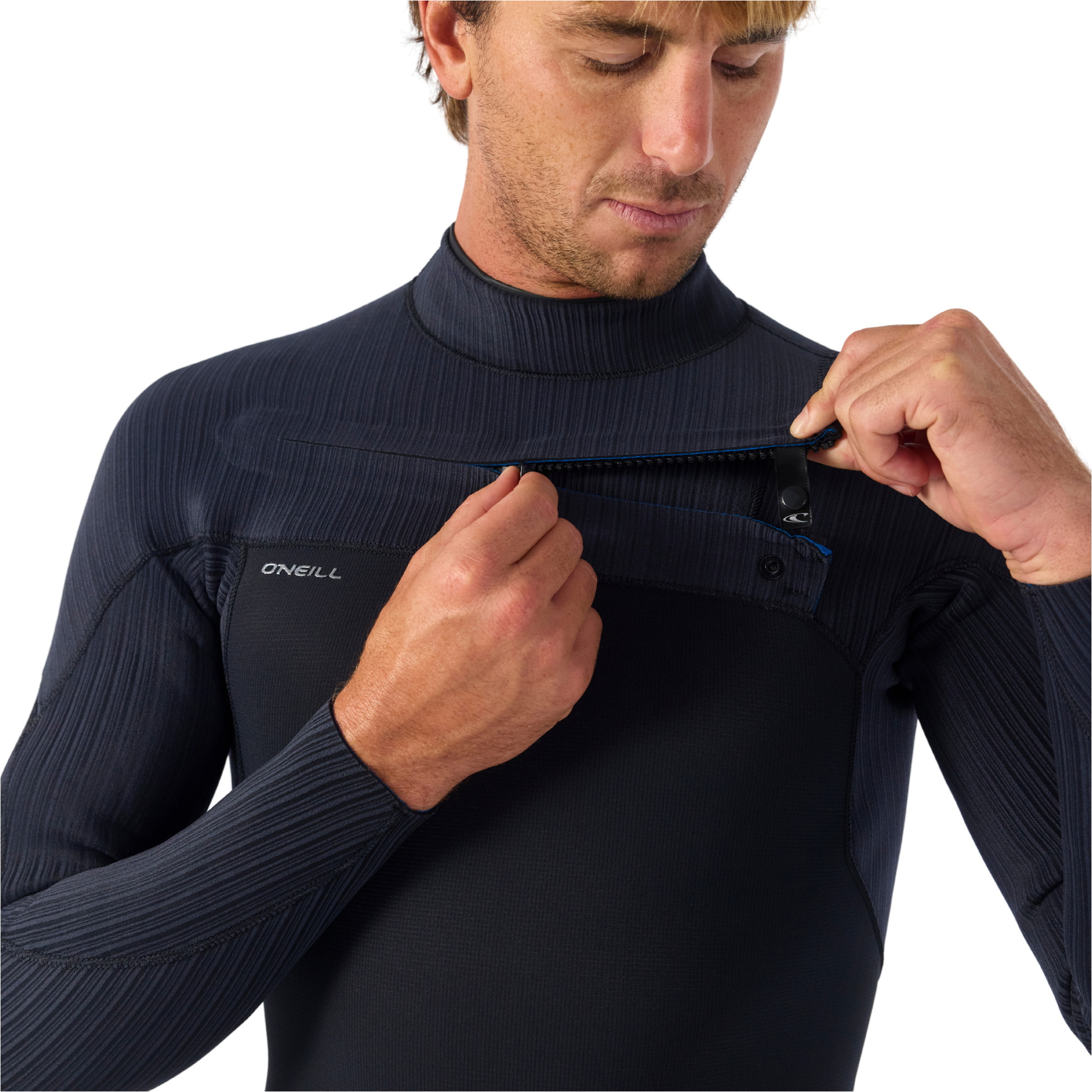 2026 O'Neill Mens Hyperfreak 5/4mm Chest Zip Wetsuit 5345 - Black